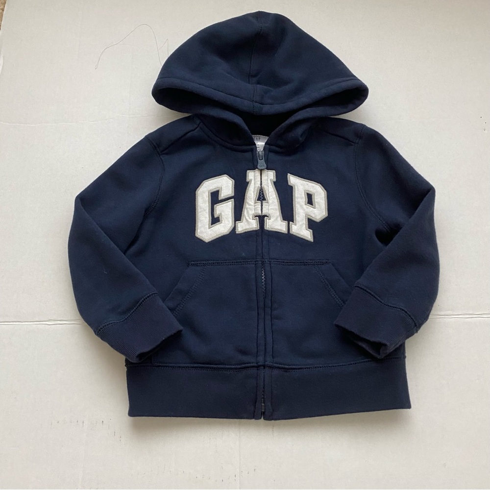 GAP Kids Navy Hoodie Full Zip Front Size 2 Years